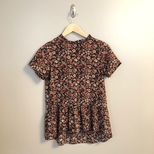 Floral Peplum Blouse
